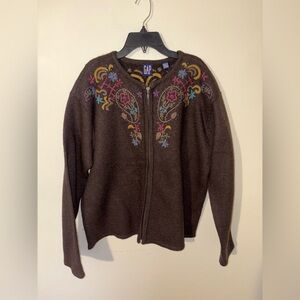 Vintage GAP Wool Zip Up Jacket Size Large